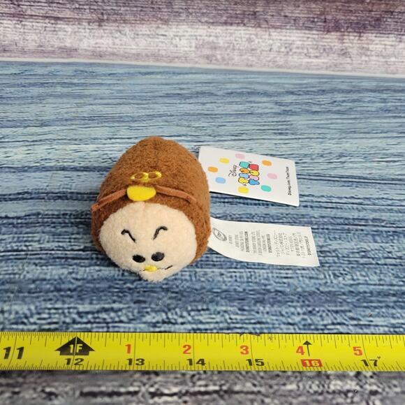 Disney Tsum Tsum Cogsworth Beauty & The Beast Mini 3.5” Plush Toy Clock with tag - Picture 1 of 5